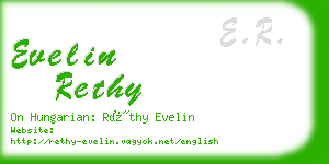 evelin rethy business card